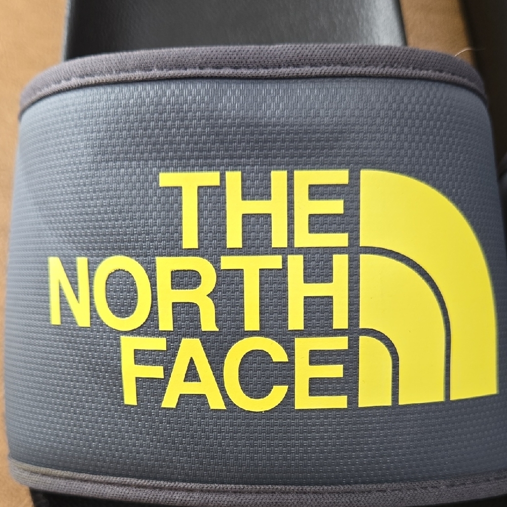 The North Face Black Slides with Yellow Logo, Men's Size 11 - Picture 3 of 9